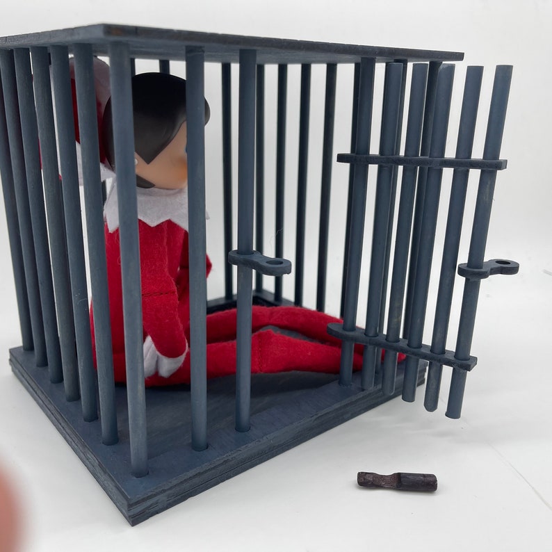 Toy Jail Cell Holiday Decoration Elf Jail Cell Demon Jai Etsy