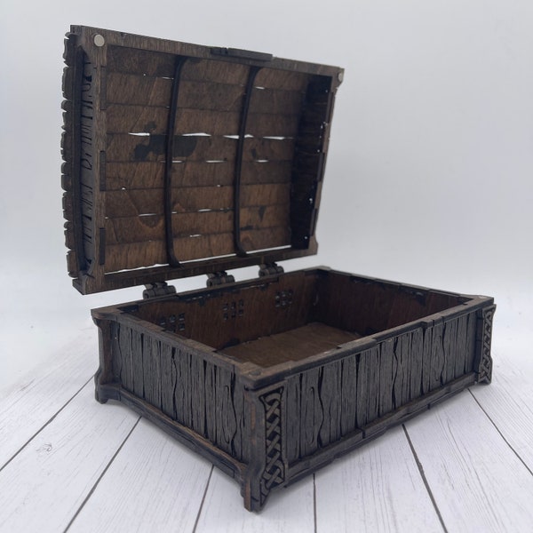 Wood Treasure Chest Etsy