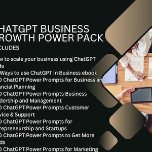 ChatGPT Business Bundle for Entrepreneurs |3 eBooks + 700 Power Prompts |AI Marketing, Automation & Productivity Tools|AI for business|ebook
