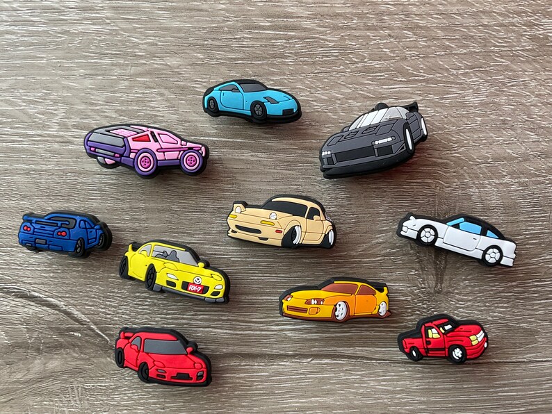 Car Croc Charms Rx7 Miata Nsx Jdm Race Car Jibbitz Shoe Charms Etsy