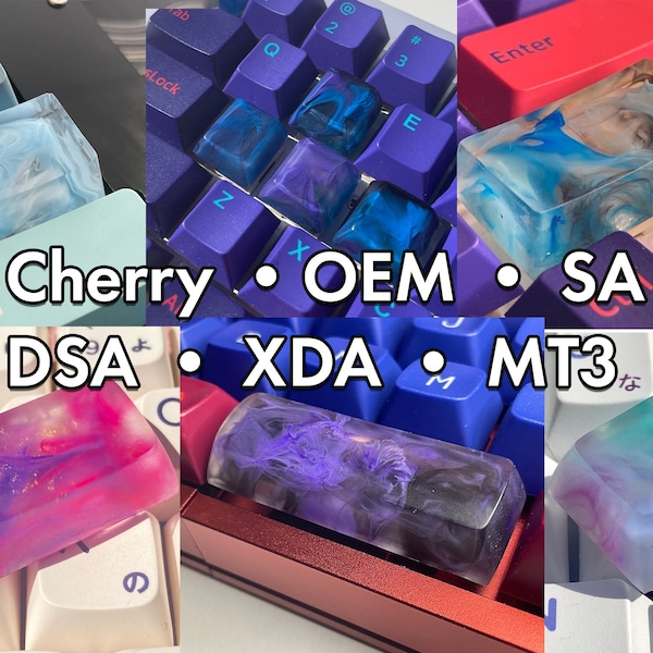 Custom Marble Resin Keycaps | Customizable Artisan Keycaps For Mechanical Keyboard