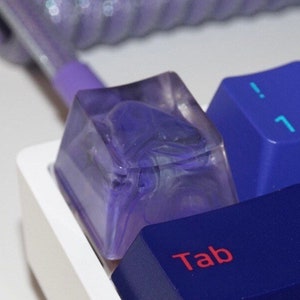 Custom Marble Resin Keycaps Customizable Artisan Keycaps For Mechanical Keyboard image 3