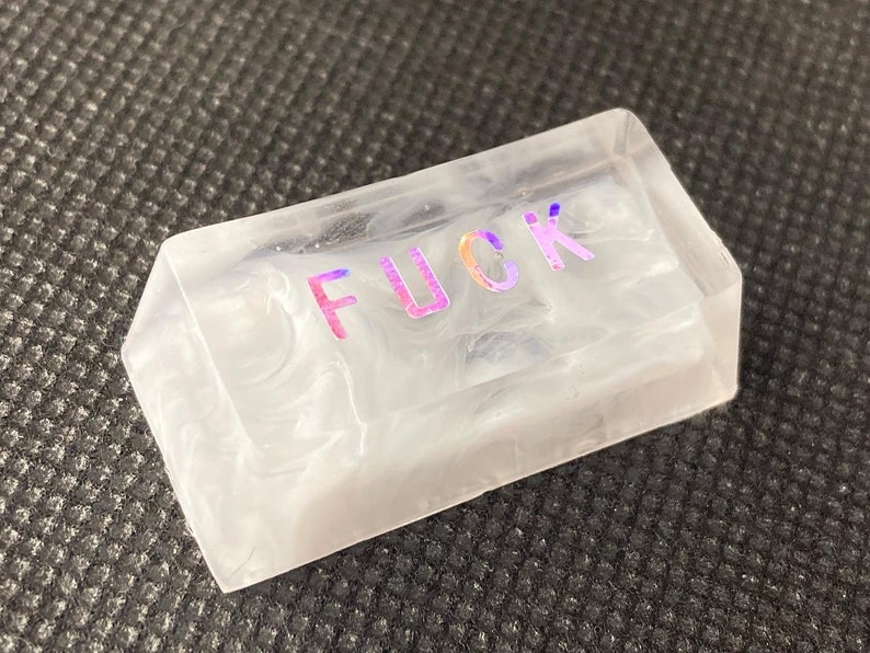 2U Fuck Keycap Custom Keycap, 2U Backspace Keycap, Resin Keycap Artisan Keycap image 7