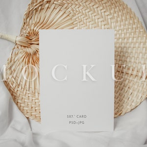 5X7 stationäres Mockup, Boho Mockup, Hochzeitseinladung Mock Up, 5X7 Verhältnis Mock, Small Business Mock, Vielen Dank, dass Sie Mockup einfügen, wie Artikel 001