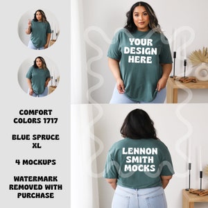 Blue Spruce Comfort Colors C1717 Mockup, Blue Spruce Mockup, Comfort Colors mockup, Comfort colors mockup, Model Mockup, Boho Mockup C1717