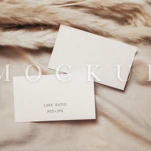 Visitekaartje mockup, Boho mockup, bruiloft uitnodigen mock up, 3,5 x 2 mock, natuurlijke mockup, woestijn toon mockup, minimale mock, zoals items 006