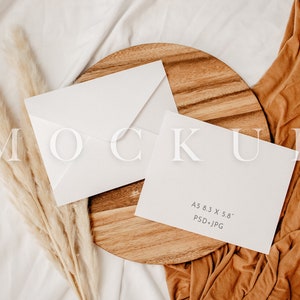 Busta mockup, mockup A5, busta finta, A4, A5, A2, A3, finta stazionaria, busta nuziale finta, indirizzo mockup, matrimonio, come articolo 011