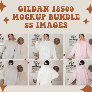 Gildan 18500 Hoodie Mockup Bundle, Gildan Hoodie Mockup, Hoodie Mockup Bundle, Model Mockup, Jumper Mockup, Sweater mockup, Gildan mockup