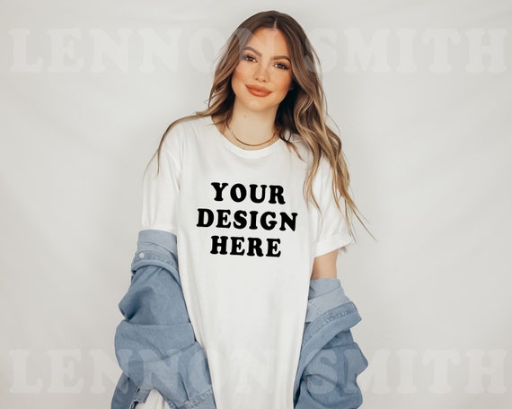 White Bella Canvas 3001 Tshirt Mockup White Bella Canvas | Etsy