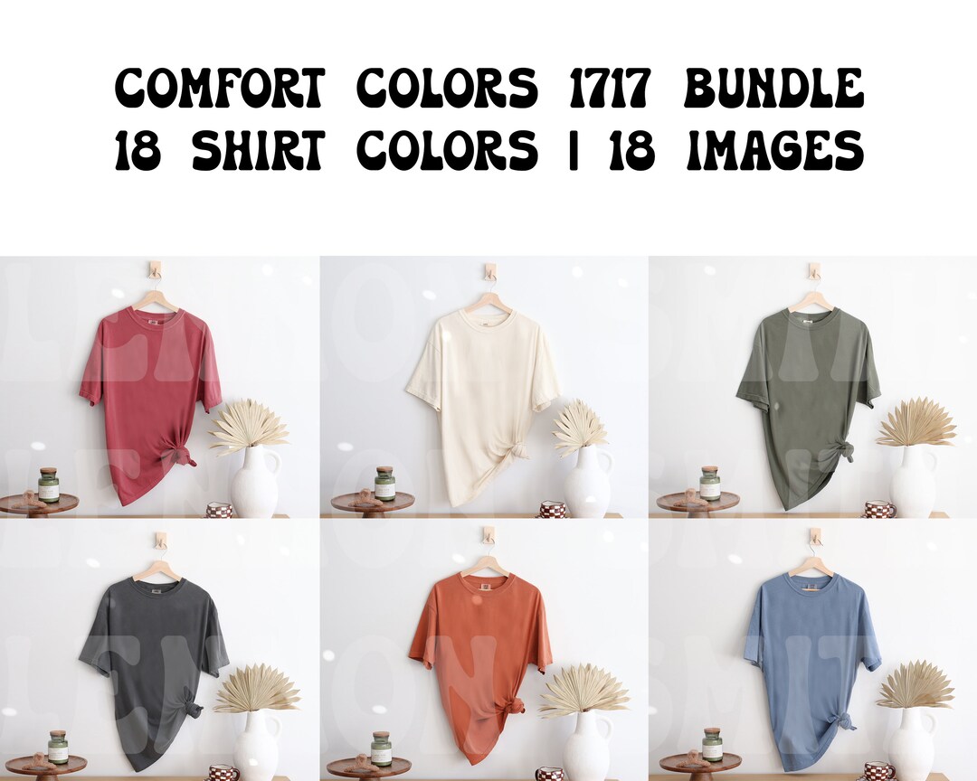 Comfort Colors Mockup Bundle, Comfort Colors C1717 Mock Bundle, Comfort ...