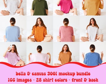 Bella and canvas mockup bundle, Print on demand starter bundle, mockup bundle, bella canvas mockup, 3001 mock, print on demand bundle, BC011