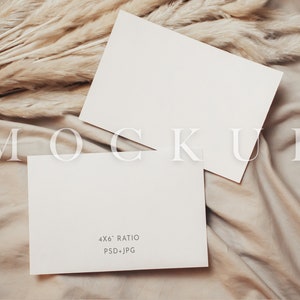 Maquette stationnaire 4x6, Boho Mockup, Wedding Invite Mock Up, maquette de rapport 4x6, maquette naturelle, maquette de ton désert, maquette minimale, comme les articles 006