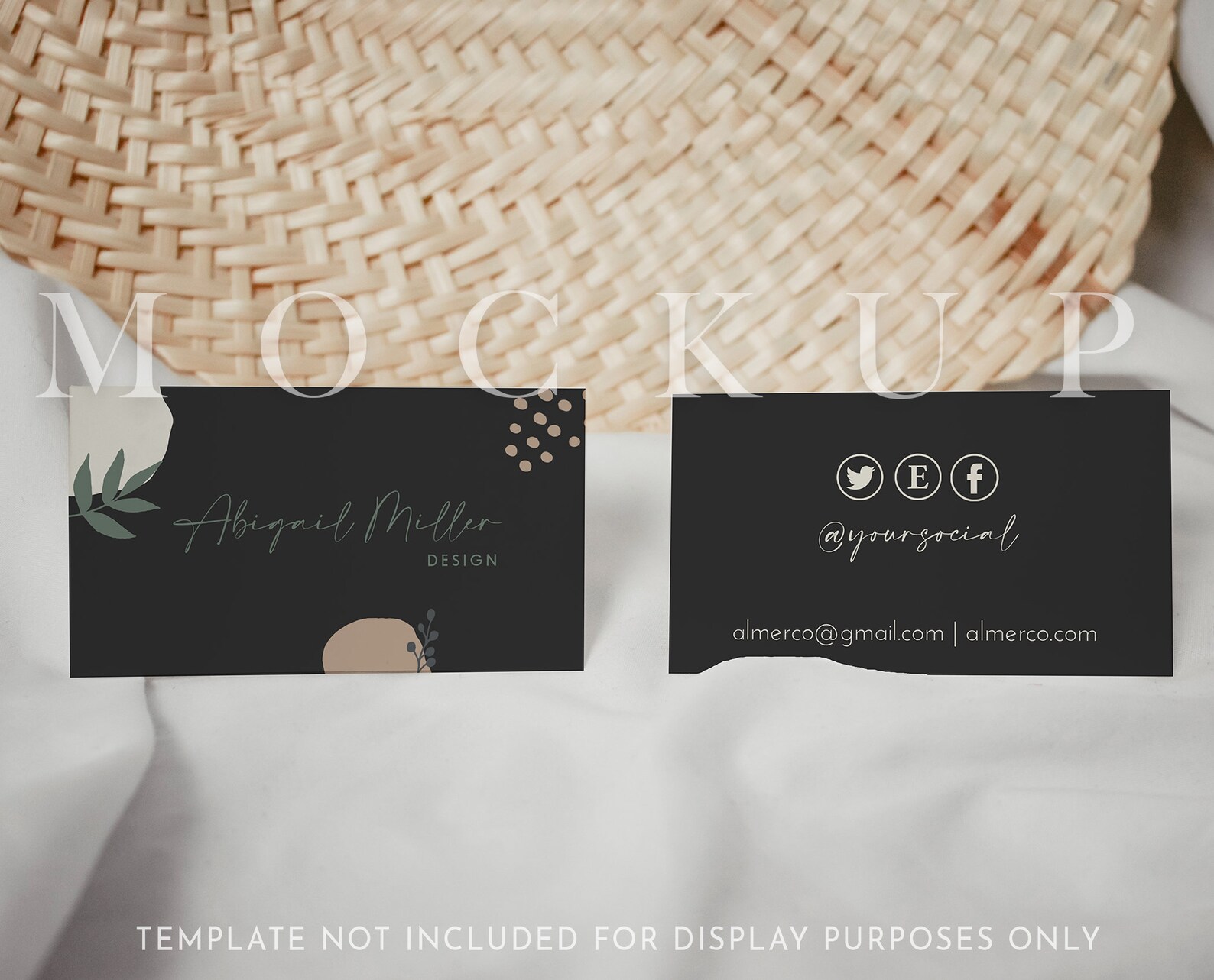 Business Card Mockup Stationary Mockup Boho Mockup Small