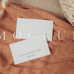 Visitenkarten Mockup, stationärer Mockup, Boho Mockup, Small Business Mockup, Visitenkarte Mockup, Minimal Mockup, einfacher Mock, ähnliche Artikel 003