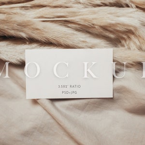 Visitenkarten Mockup, Boho Mockup, Hochzeit Invite Mock Up, 3,5 x 2 Mockup, natürliches Mockup, Wüstenton Mockup, minimal Mock, wie Artikel 006