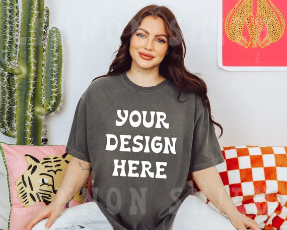 Pepper Comfort Colors 1717 Mockup, Pepper Mockup, Pepper Comfort Colors mockup, Pepper Comfort colors, Model Mockup, CC Boho Mockup C1717