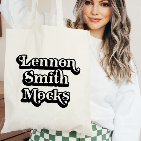 Tote Bag Mockup, Canvas Tote Bag mock, Retro tote bag mock, Model Tote bag mock, Model mock, Canvas tote bag mockup, Print on demand mock