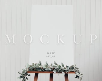 24x36 sign Mockup, Boho Easel Mockup, Wedding Sign MockUp, Seating Chart Mockup, Wedding mock, Bride mockup, Seat Chart Mockup, Entry Sign