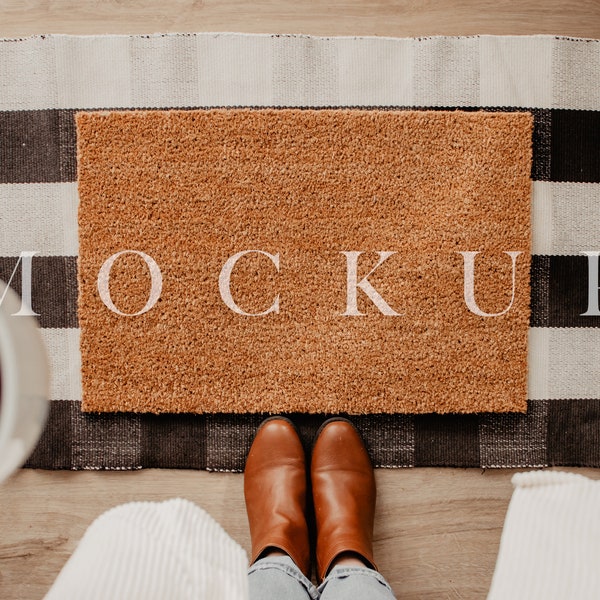 Doormat Mockup, Buffalo Check Doormat Mock, doormat mock, Entry Mat mockup, Floormat mock up, Doormat photo, Custom doormat photo, Doormat