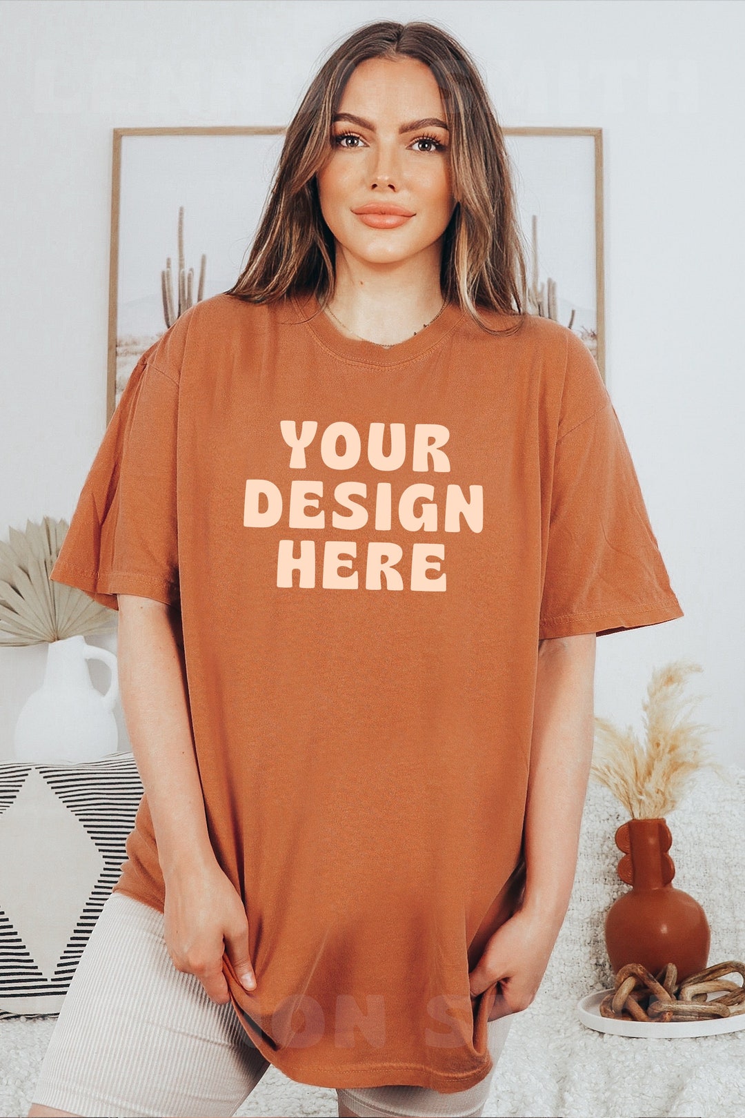 Yam Comfort Colors C1717 Mockup Yam Mockup Comfort Colors Etsy