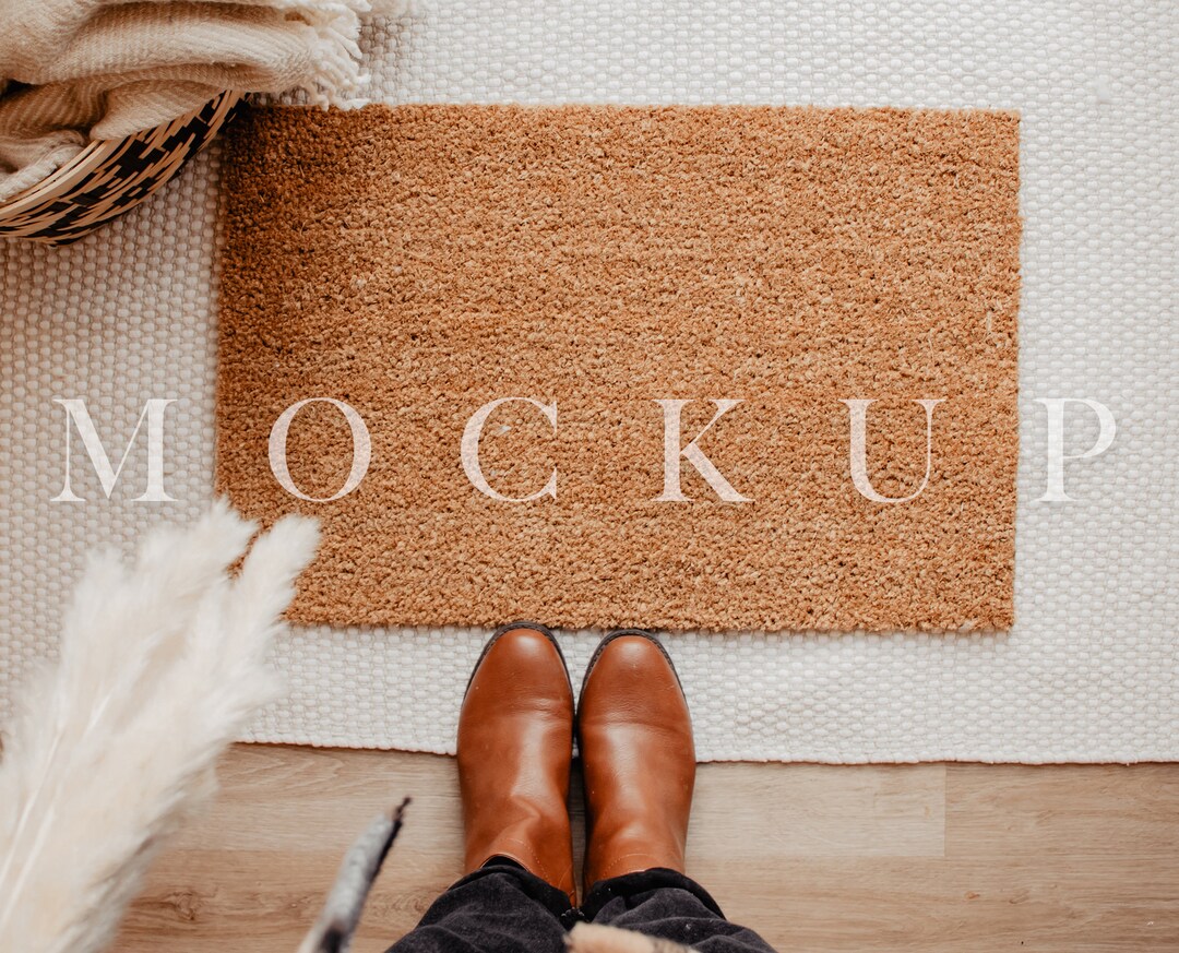 Doormat Mockup, Doormat Mock, Boho Doormat Mock, Entry Mat Mockup