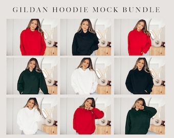 Gildan 18500 Hoodie Mockup Bundle, Gildan Hoodie Mockup, Hoodie Mockup Bundle, Model Mockup, Jumper Mockup, Sweater mockup, Gildan mockup