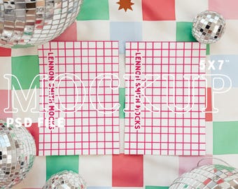 5x7 Stationary Mockup, Disco Mockup, Disco Wedding Invite Mock Up, 5x7 ratio mock, 5x7 mockup, disco style mockup, disco stationery mockup