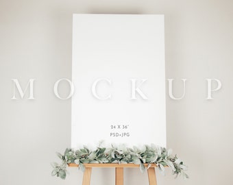 24x36 sign Mockup, Boho Easel Mockup, Wedding Sign MockUp, Seating Chart Mockup, Wedding mock, Bride mockup, Seat Chart Mockup, Entry Sign