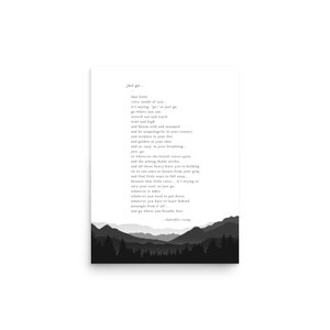 just go (go where you breathe free®) - butterflies rising poem - 12 x 16 PRINTABLE / DIGITAL DOWNLOAD