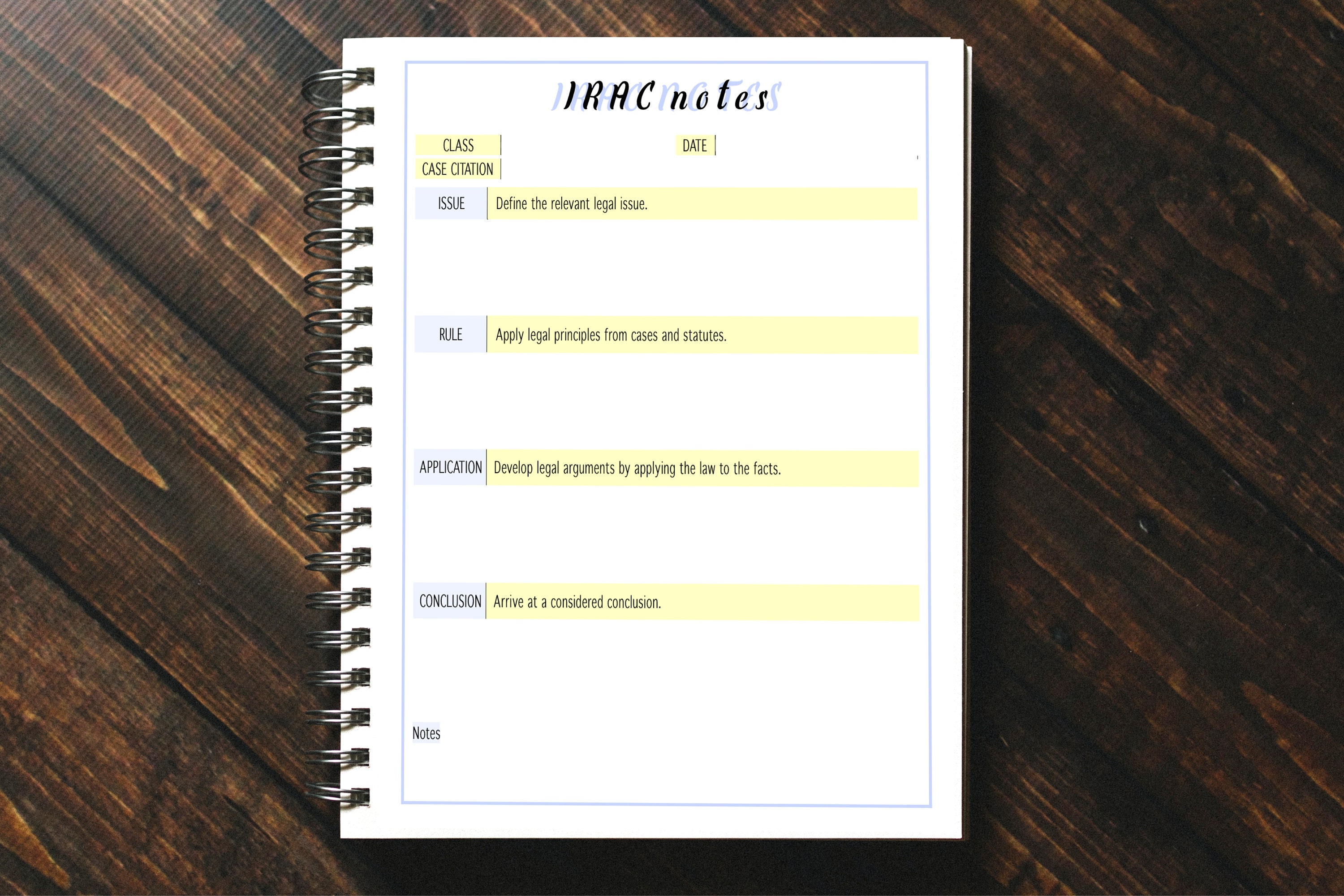 IRAC Note-taking Template + 12 Bonus Note-taking Pages | Student ...