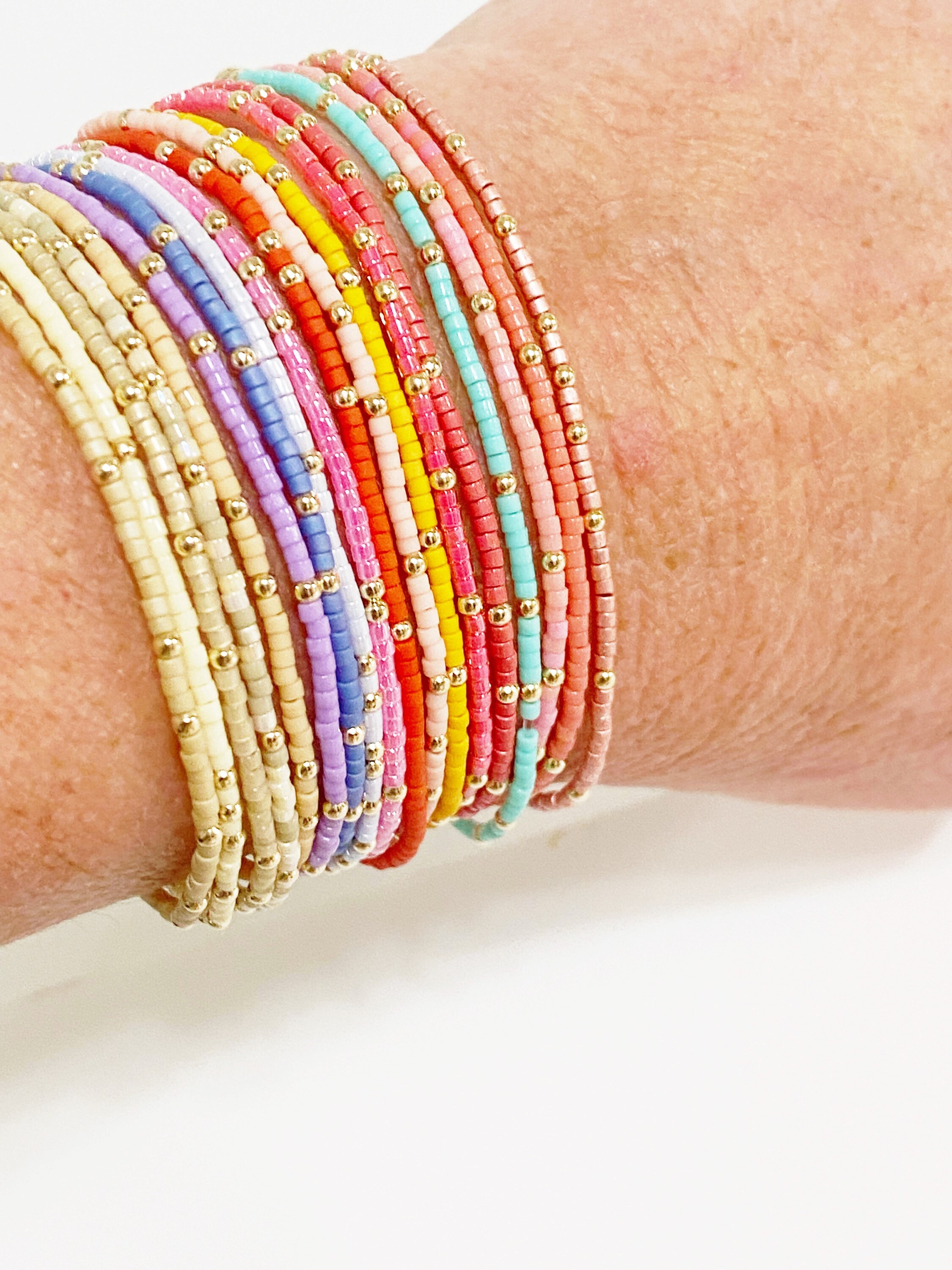Panoply Pearl Colorful Seed Bead 3 Wrap Bracelets Choose Your