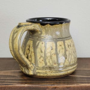 Pottery Mug, 15 oz Mug, Handmade Mug, Coffee Lover Mug, Stoneware Mug, Ash Glazed Mug, Rustic Mug, Unique Mug