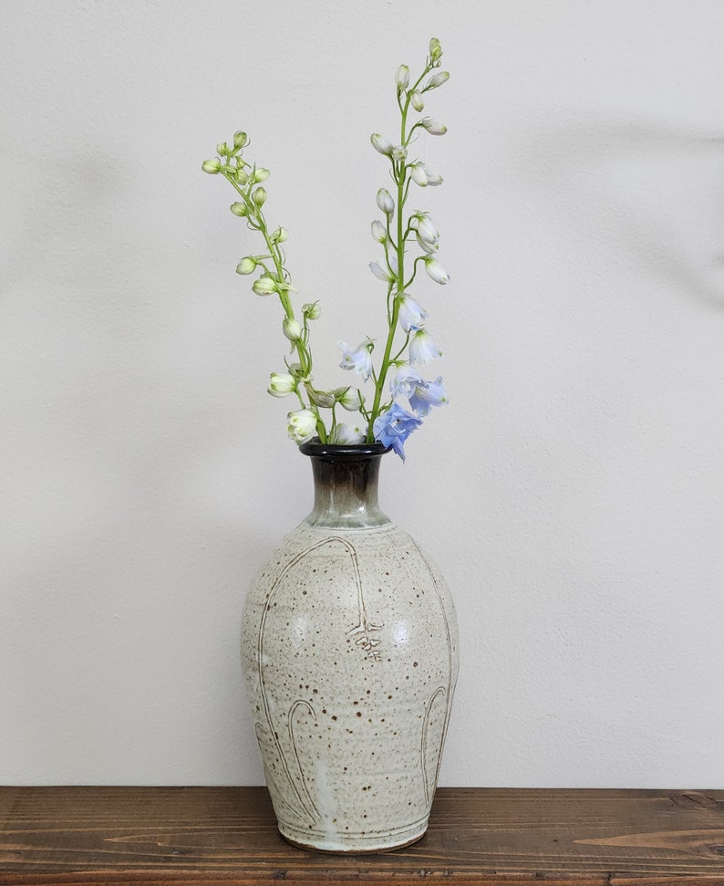 Pottery vase, ceramic vase, farmhouse vase, handmade vase, rustic vase, vase zdjęcie 2