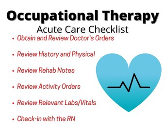 Occupational Therapy Initial Evaluation Acute Care Template - Etsy