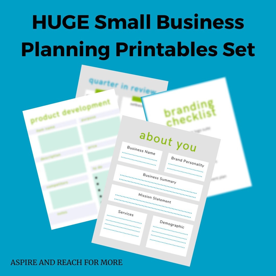 Collection of Our Small Business Planner Printables - Etsy