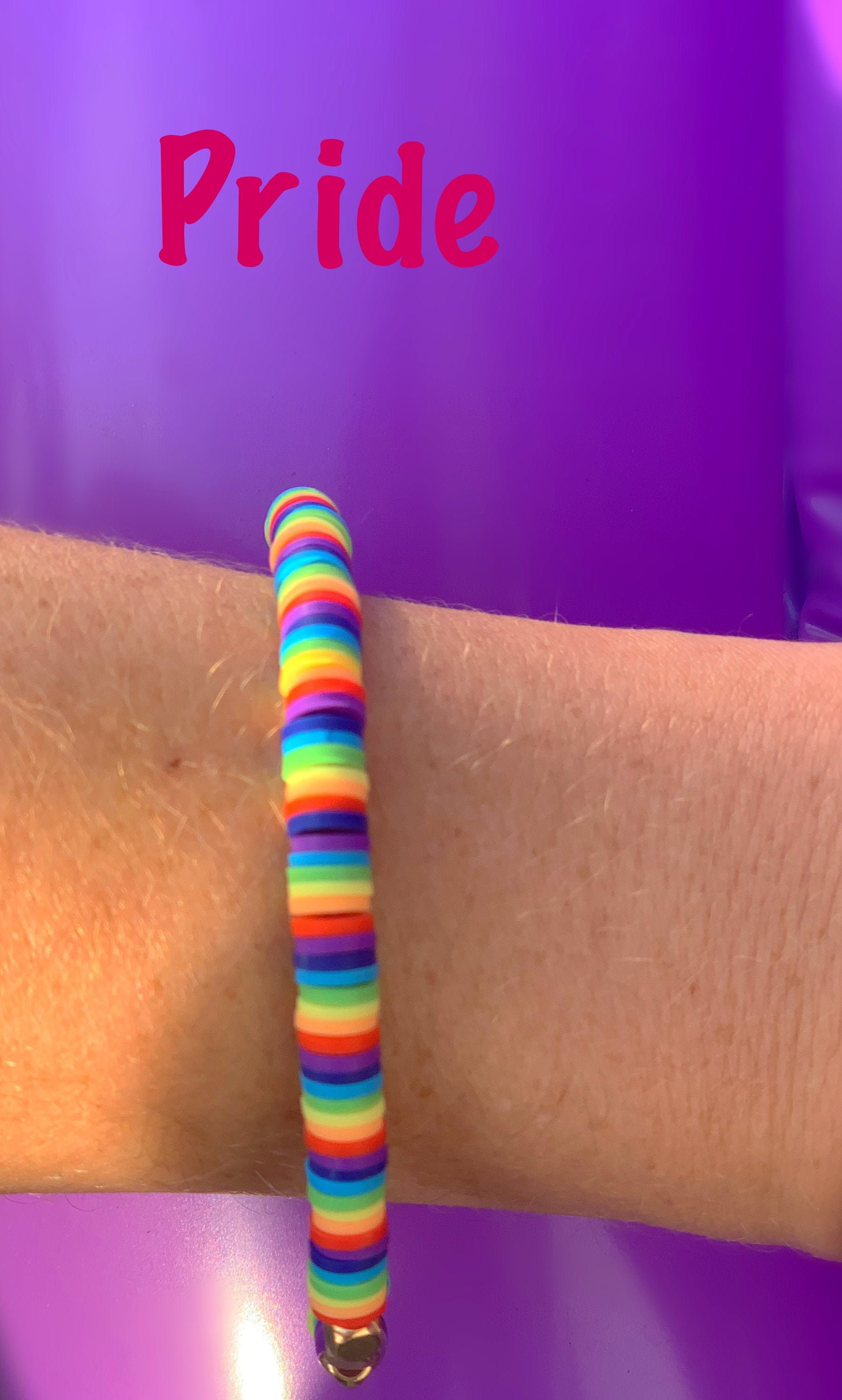 Preppy Pride Rainbow Bracelet Etsy Hong Kong