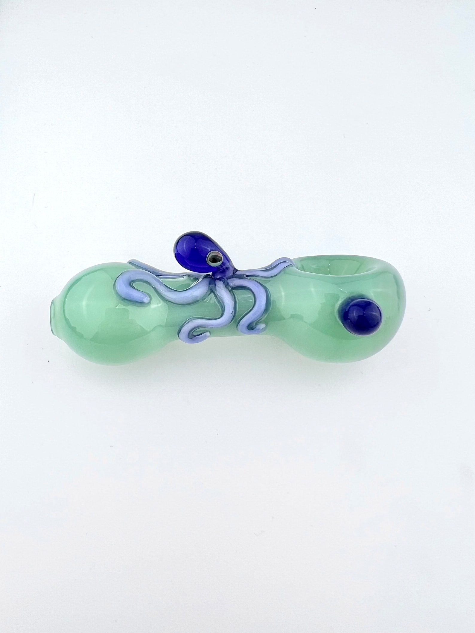Octopus on Sea Green Pipe Octopus Pipe Glass Pipe Glass Etsy