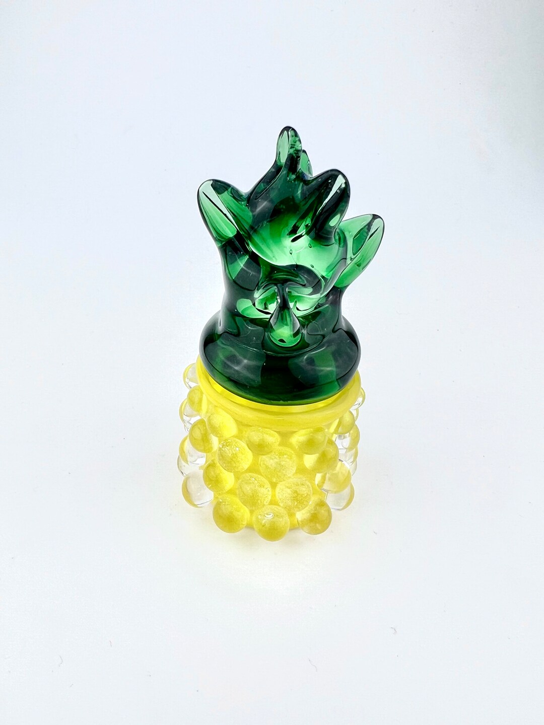 Glass Pineapple Jar Handblown Glass Jar Pineapple Decor Etsy