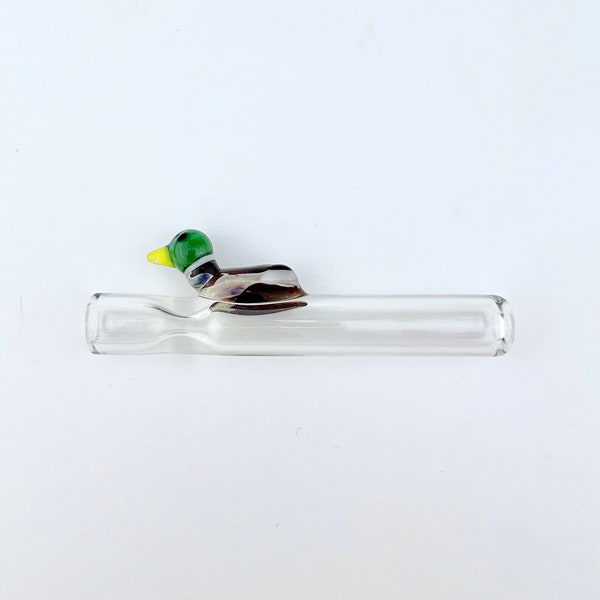 Mallard Duck One Hitter - Mallard Onies | Duck Onies | Glass One Hitter | Glass Onies | Mallard  Chillum | Glass Chillum |  Duck Glass Pipes