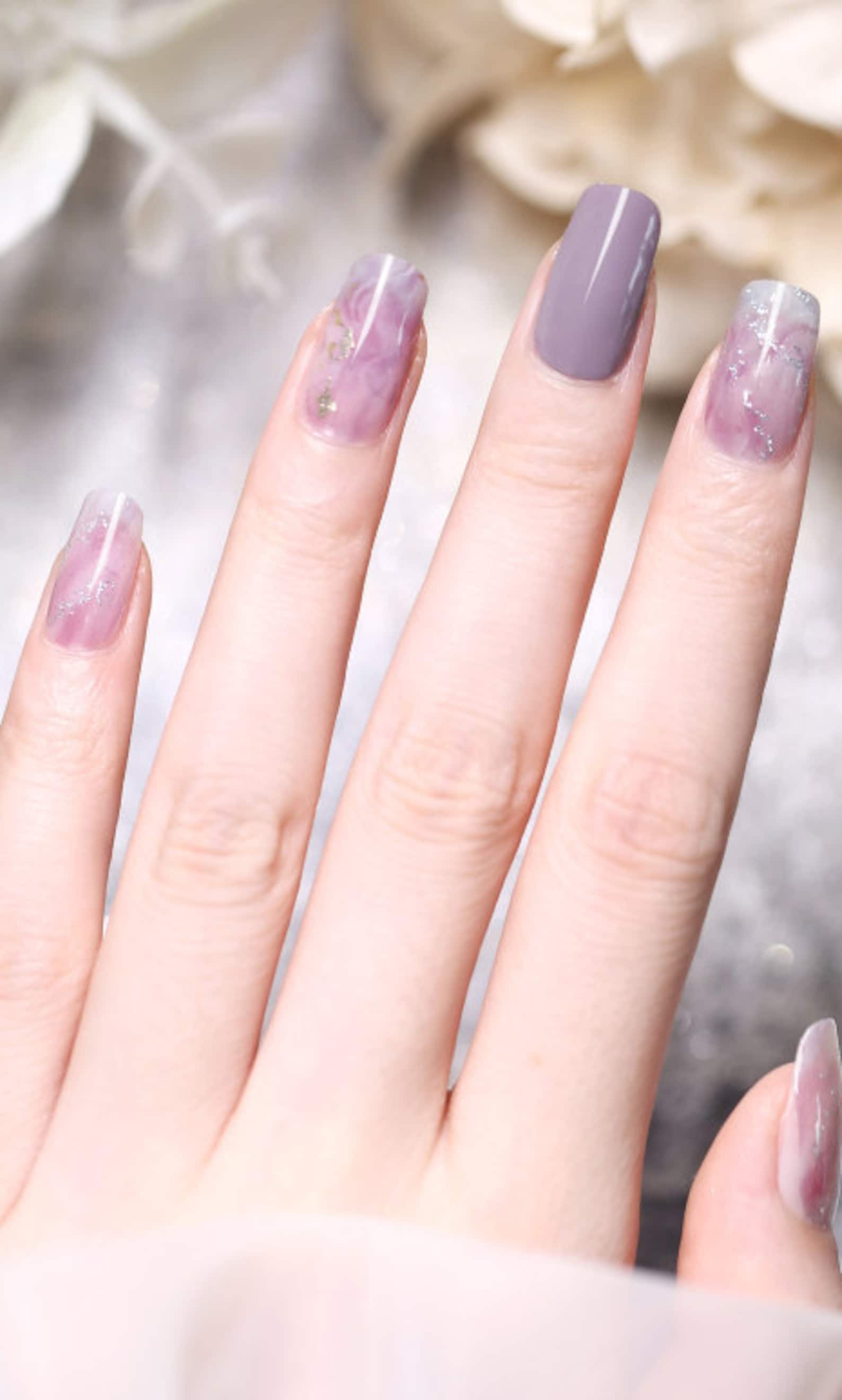 Gel Nail Wraps Nail Decals Nail Stickers Strips Gel Nails Etsy