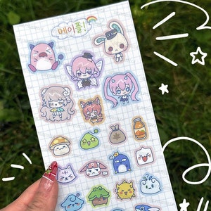 Ahorn Spiel Sticker Bogen | Mattes Vinyl