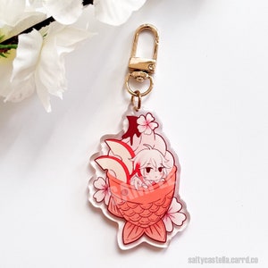 Genshin Taiyaki Keychains Genshin Impact Acrylic Charms - Etsy