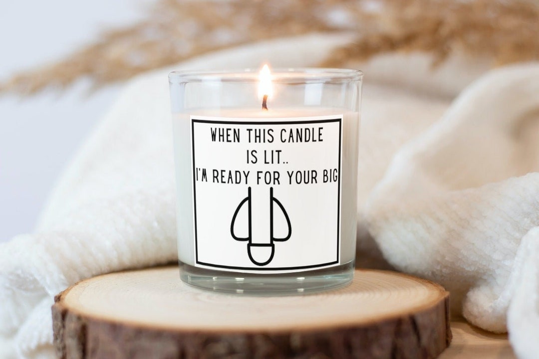 Get Lit Candle, Funny Adult Couples Candle, Funny Gifts for Him or