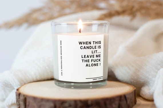 Personalised Leave Me Alone Novelty Candle Gifts for Him - Etsy Personalised Leave Me Alone Novelty Candle Gifts for Him - Etsy