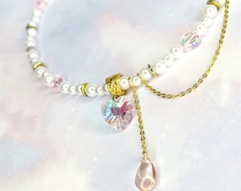The Pink Prism Power Necklace / ONE of ONE / sailor moon -inspired kawaii kawaiicore aesthetic