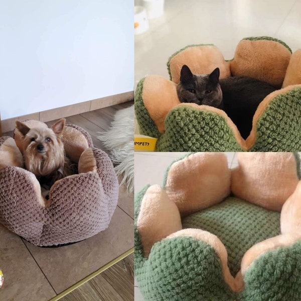 Cozy Pet Beds - Petals shaped cat beds cactus dog bed large cat bed medium dog bed gift for cats small dogs and cats