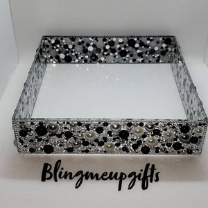 Tray/ Jewelry Tray/ Trinket Tray/ Decretive Tray/ key Holder/ Jewelry Dish/ Accent Tray/Mini Tray/ Bling Traydorm room/ candle holder