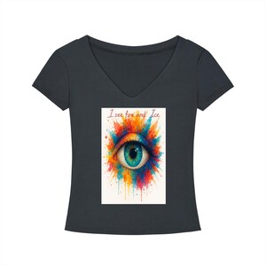 Tencel Slim Fit V-Neck T-Shirt image 3