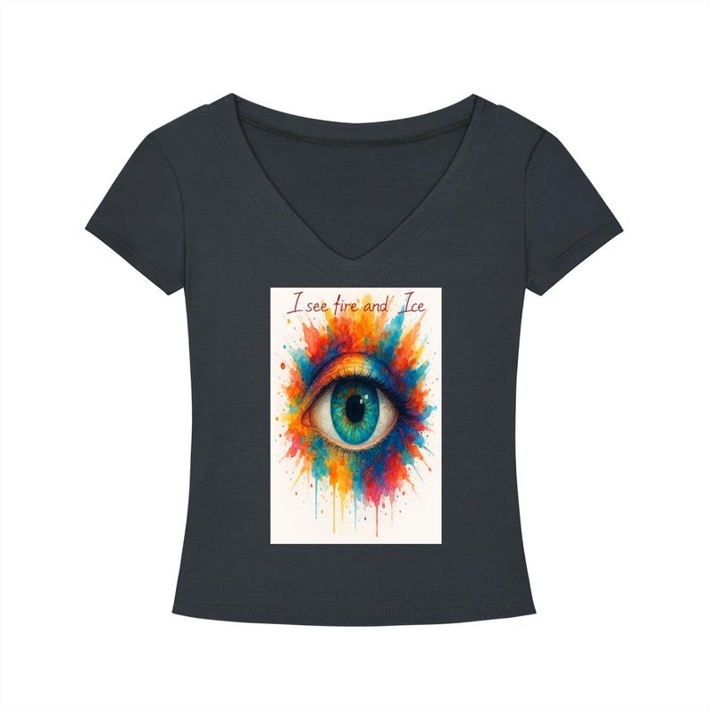 Tencel Slim Fit V-Neck T-Shirt image 3