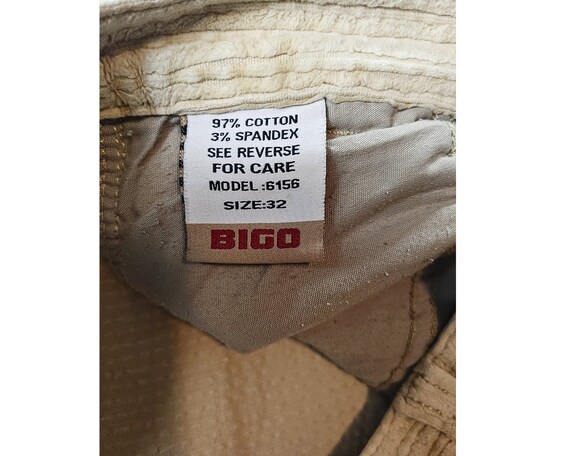 Vintage Men's BIGO & Jeans Unique Corduroy Pants,… - image 6